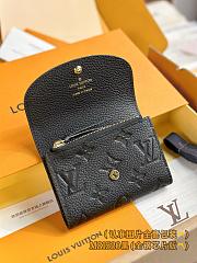 Louis Vuitton Rosalie Wallet Black Size 11 x 8 x 2.5 cm - 4