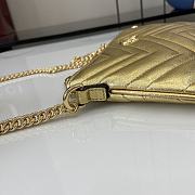 Gucci GG Marmont Super Mini Bag In Gold Leather Size 22 x 12 x 2 cm - 5