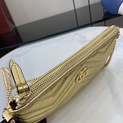 Gucci GG Marmont Super Mini Bag In Gold Leather Size 22 x 12 x 2 cm - 4