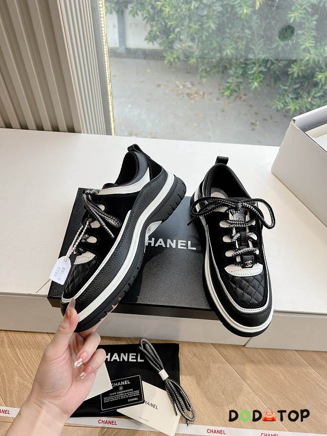 Chanel Sneakers 32 Black/White/Pink - 1