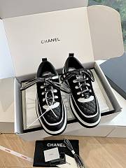 Chanel Sneakers 32 Black/White/Pink - 3