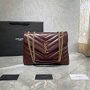 YSL Loulou Red Wine Medium Size 32 x 22 x 12 cm - 1