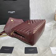 YSL Loulou Red Wine Medium Size 32 x 22 x 12 cm - 3