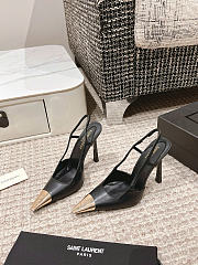 YSL jeanne slingback pumps in smooth leather heels 11cm  - 2