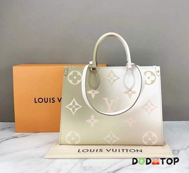 Louis Vuitton Monogram Sunset Khaki Canvas Onthego MM - 1