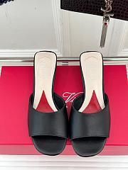 Roger Vivier Leather Crystal-Embellished Strass Mules balck - 5
