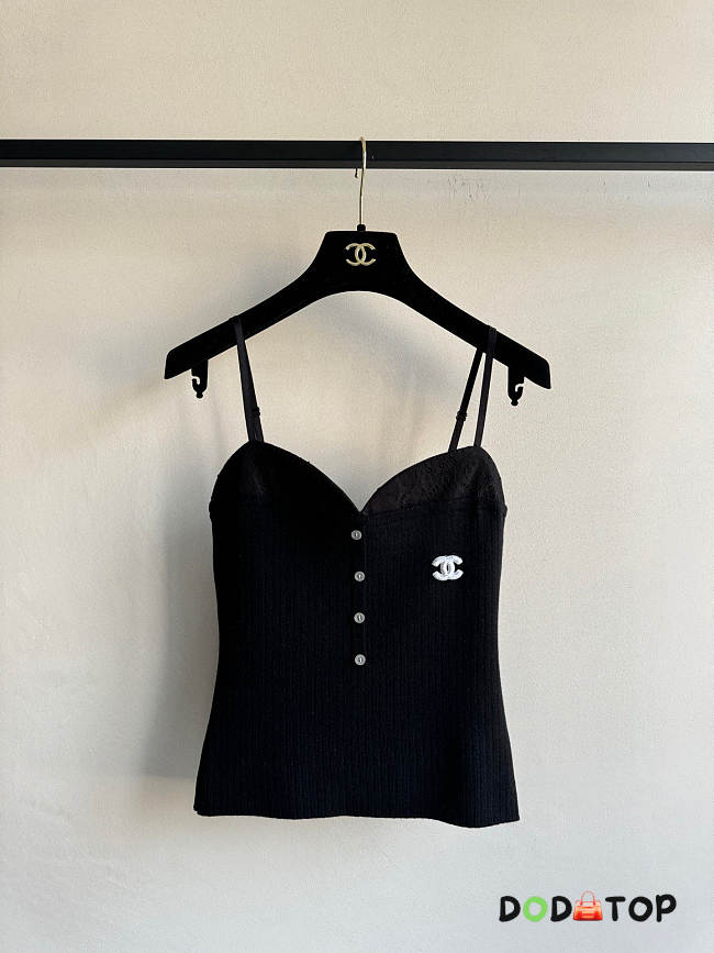 Chanel tan top black - 1