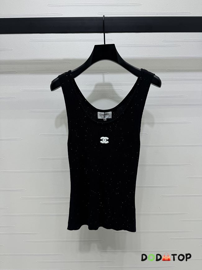 Chanel tan top black 1 - 1