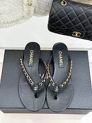 Chanel flap sandals black - 1