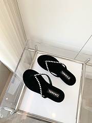 Chanel flap sandals black 1 - 5
