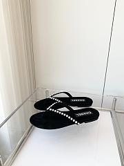 Chanel flap sandals black 1 - 4