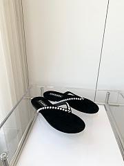 Chanel flap sandals black 1 - 3
