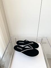 Chanel flap sandals black 1 - 2