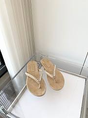Chanel flap sandals beige  - 1