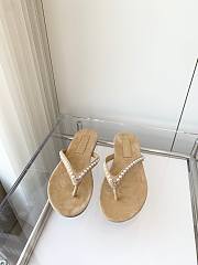 Chanel flap sandals beige  - 3