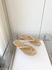 Chanel flap sandals beige  - 2