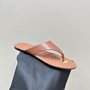 SAINT LAURENT Sandals in smooth leather brown - 5