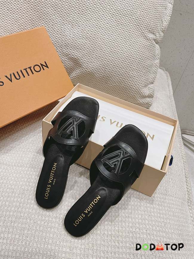 LV flat mules black - 1