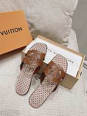 LV flat mules brown - 1