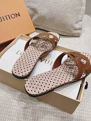 LV flat mules brown - 4