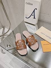 LV flat mules brown - 3