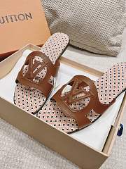 LV flat mules brown - 2