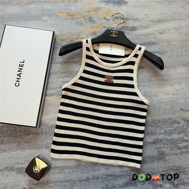 celine tan top caro - 1
