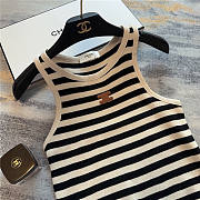 celine tan top caro - 4