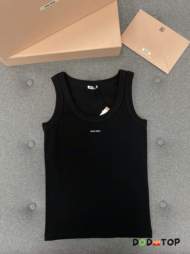 MiuMiu tan top black - 1