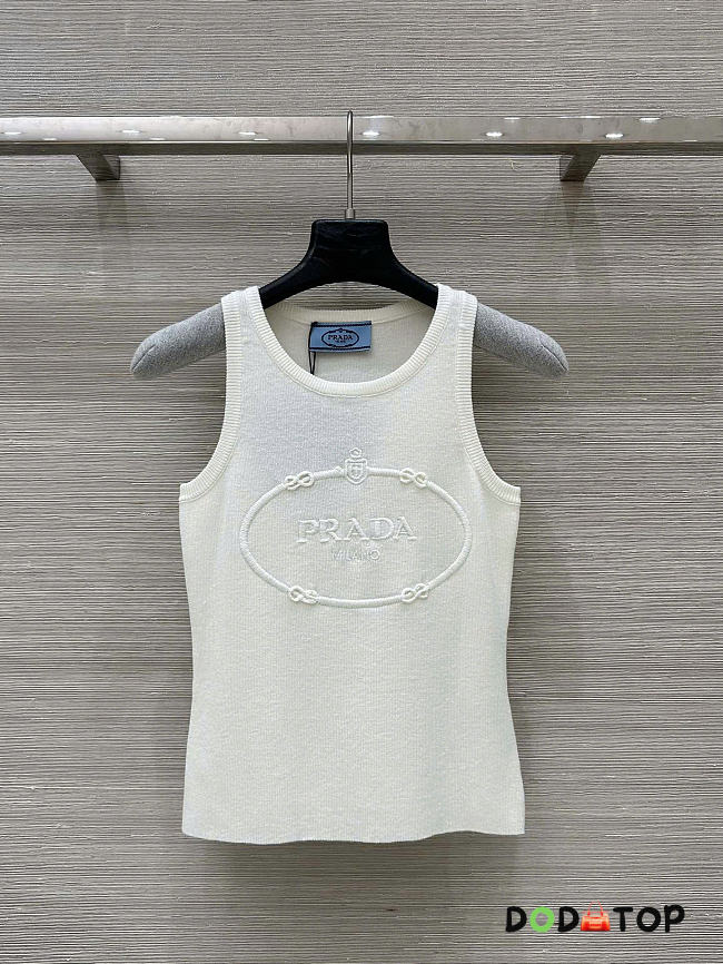 Prada tan top white - 1