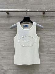 Prada tan top white - 1