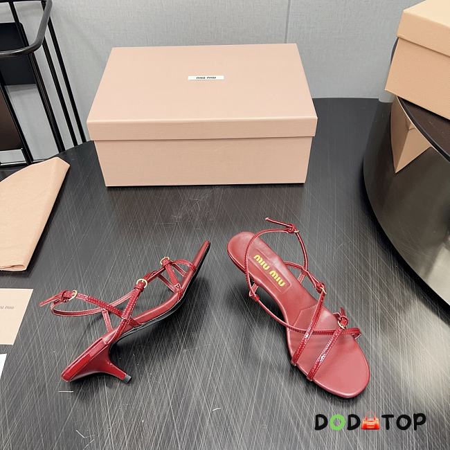 Miu Miu Women's Patent Leather Pumps in Red - 1
