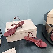 Miu Miu Women's Patent Leather Pumps in Red - 6