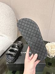 Chanel sandals black2 - 6