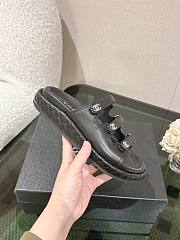 Chanel sandals black2 - 4