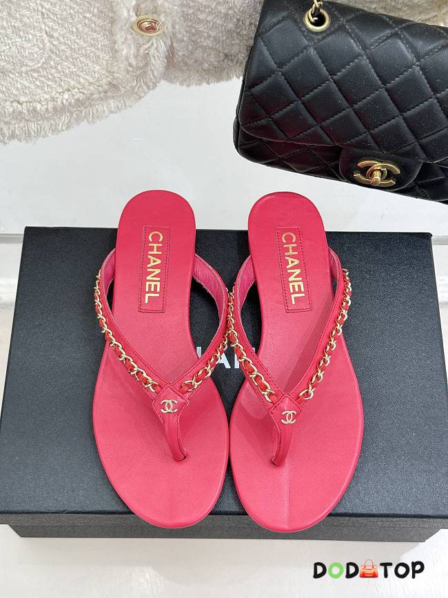 Chanel slides red - 1
