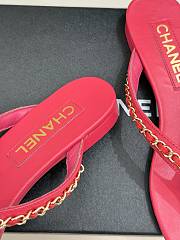 Chanel slides red - 4