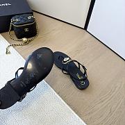 Chanel sandals black3 - 6