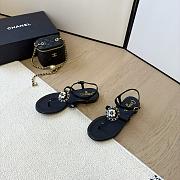 Chanel sandals black3 - 5