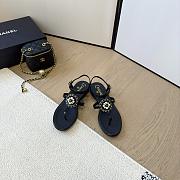Chanel sandals black3 - 2