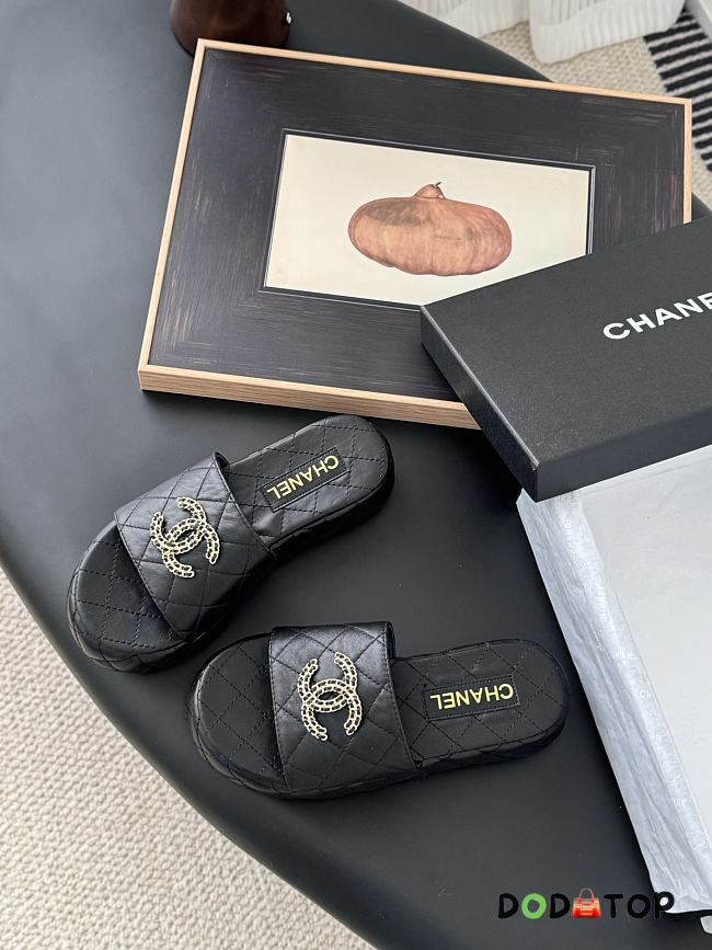 Chanel slides black4 - 1