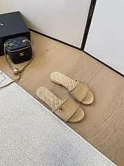 Chanel slides beige7 - 1