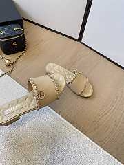 Chanel slides beige7 - 3