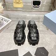 Prada Women's Monolith Black Rubber Clog - 4