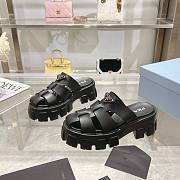 Prada Women's Monolith Black Rubber Clog - 2