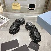 Prada Women's Monolith Black Rubber Clog - 3