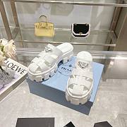Prada Women's Monolith White Rubber Clog - 5