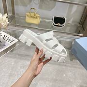 Prada Women's Monolith White Rubber Clog - 4
