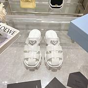Prada Women's Monolith White Rubber Clog - 2