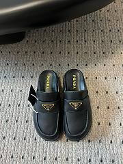 Prada leather mules black - 4